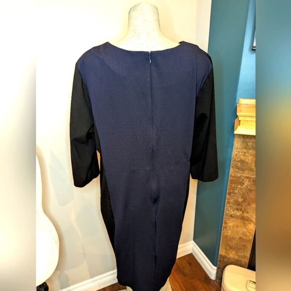 Talbots form fitting colour block Sheath dress, plus size 20W - Picture 5 of 12